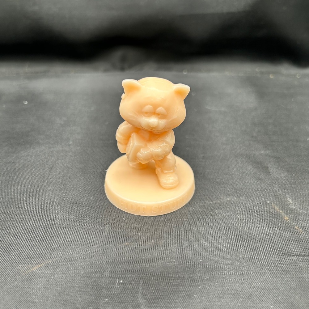 Wendy's Good Stuff‎ Gang Hot Stuff Figurine Toy Vintage 1985 Boombox Cat Beige